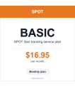 SPOT Gen Basic monthly satellite tracking service plan card — $16.95 per month thumbnail