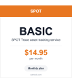 SPOT Trace Basic monthly satellite asset tracking plan card — $14.95 per month thumbnail