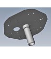 Thales Mission-Vessel link mount plate — CAD drawing thumbnail
