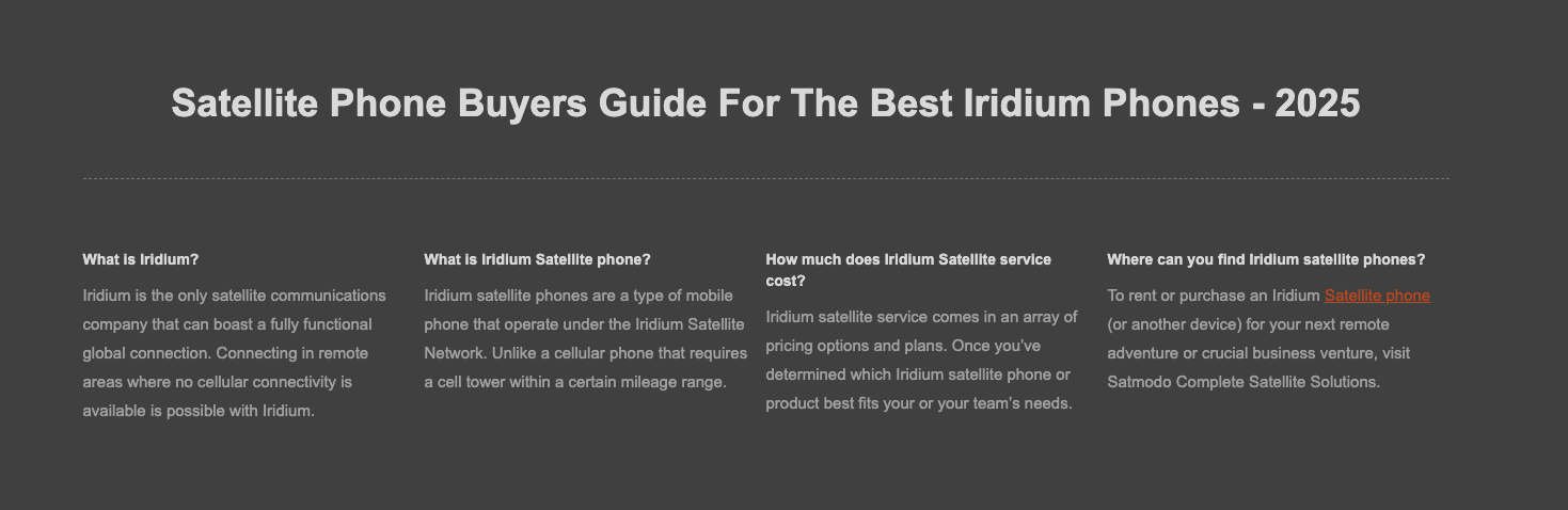 2025 Best Satellite Phones Buyers Guide  | Satmodo Satellite Phones
